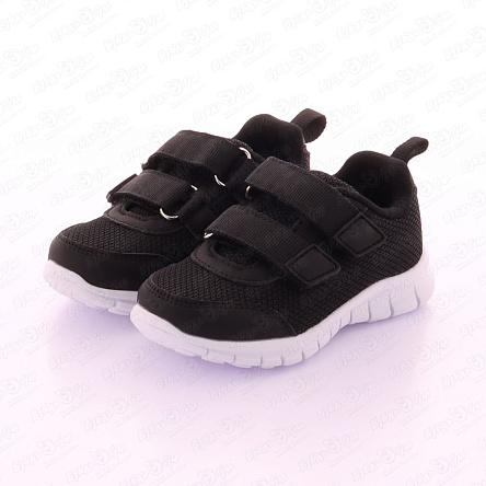 Кроссовки Pasito на липучке черные  - фото 360