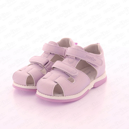 Сандалии Pasito закрытые на липучке нежно-сиреневые  - фото 360