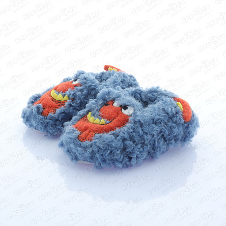 Тапочки Pasito принт монстрик синие - фото 360