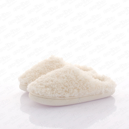 Тапочки Barbaris пушистые белые - фото 360