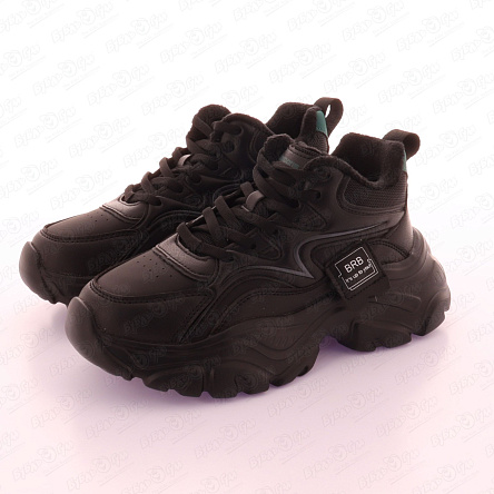 Ботинки Barbaris утепленные съемная стелька мягкая подошва черные - фото 360