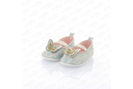 Туфли Pasito с украшение бабочка голографические - фото 360