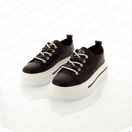 Полуботинки KEDDO на шнуровке черно-белые - фото 360