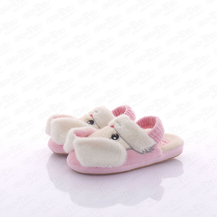 Тапочки Pasito с зайчонком с ушками розовые - фото 360