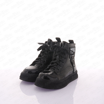 Ботинки Barbaris утепленные с двойной фиксацией Girls power черные - фото 360