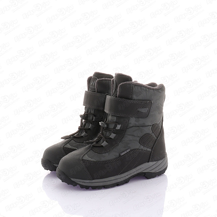 Сапоги сноубутсы TIBURON утепленные с фиксатором на липучке серые - фото 360