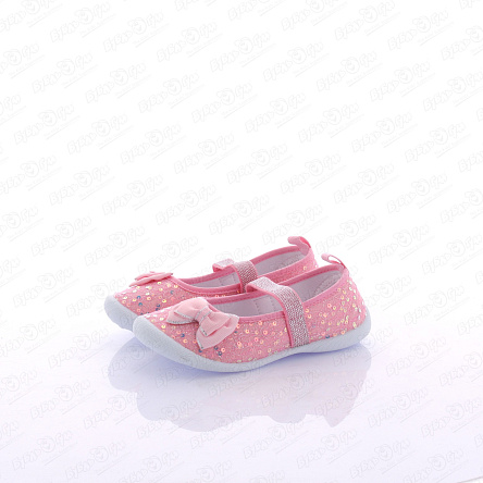 Туфли Pasito с узором паутинка с резинкой розовые - фото 360