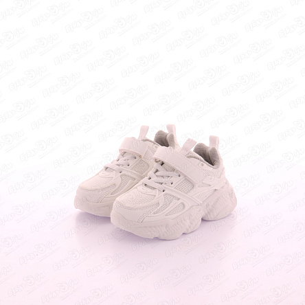 Кроссовки Pasito с фактурными деталями с сеткой с эластичной шнуровкой белые - фото 360