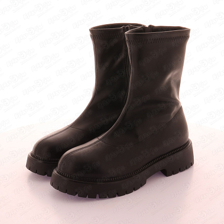 Сапоги Barbaris утепленные на молнии черные - фото 360