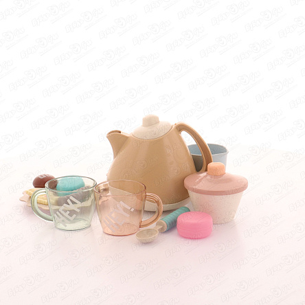 Юбка Lanson Kids из нежной и воздушной газовой ткани в горошек розовая - фото 360