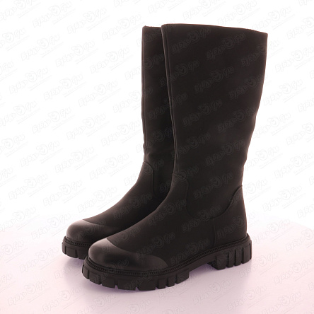 Сапоги Barbaris демисезонные на молнии черные - фото 360