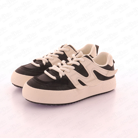 Полуботинки TIBURON  в спортивном стиле черно-белые - фото 360