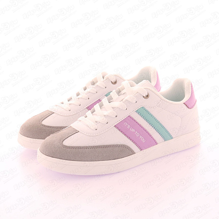 Кроссовки Barbaris с цветными вставками белые - фото 360