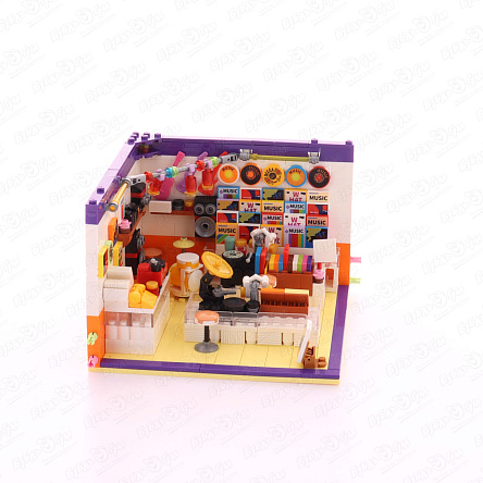 Конструктор Lanson Toys Музыкальный магазин Медвежонка со световыми эффектами 554дет с 6лет - фото 360