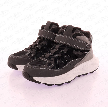 Ботинки Tiburon зимние на шнуровке шерстяная подкладка серые - фото 360