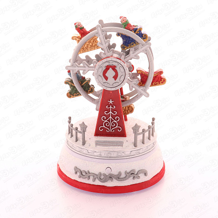 Сувенир новогодний Карусель с подсветкой и музыкой 19см - фото 360