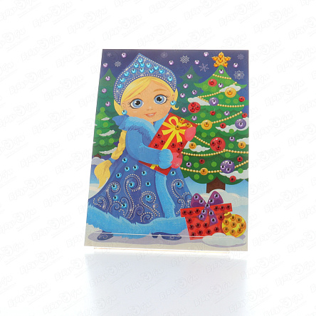 Рисунок из страз Десятое королевство Снегурочка с 5лет - фото 360