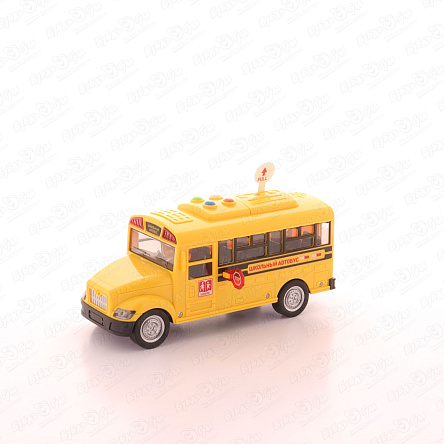 Машина Lanson Toys Автобус школьный фрикционная со светом и звуком - фото 360