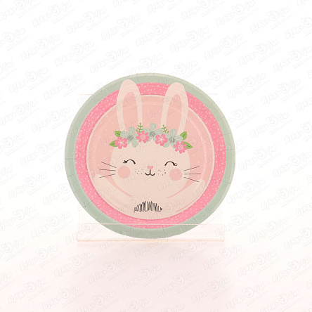 Набор одноразовых тарелок Моя зайка 10шт 18см - фото 360