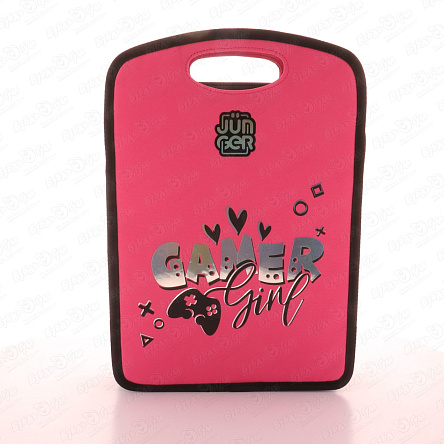 Папка JUNGER А4 Gamer girl два отдела розовая - фото 360