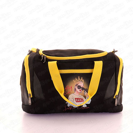 Сумка спортивная JUNGER Stay Cool черная с желтыми лямками - фото 360