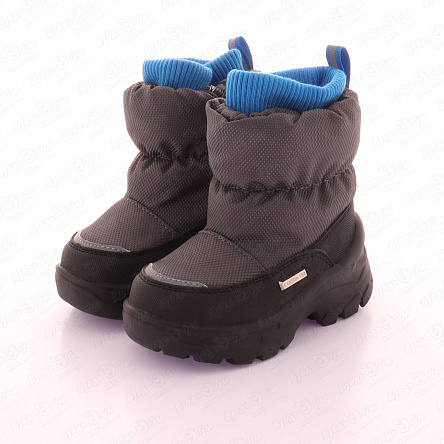 Сапоги Pasito с мембраной нескользящая подошва шерстяная стелька серые - фото 360