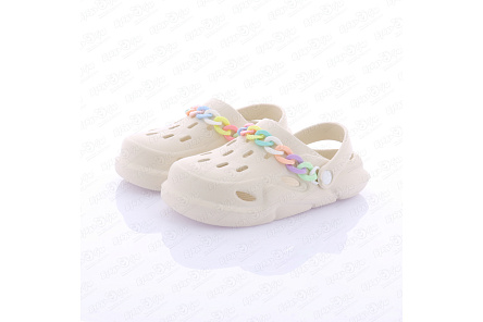 Шлепанцы Pasito пляжные с разноцветным плетением бежевые - фото 360