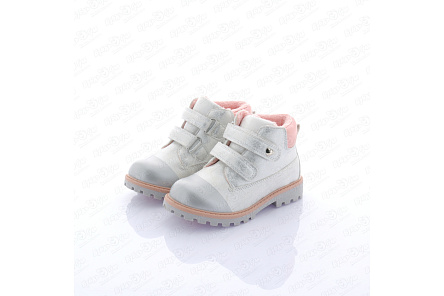 Ботинки Pasito утепленные на липучке серебряно-розовые - фото 360