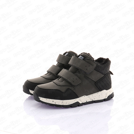 Ботинки утепленные TIBURON с текстильными и резиновыми вставками серые - фото 360