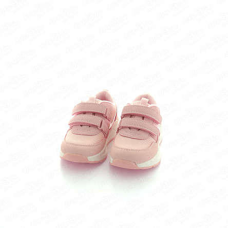 Кроссовки Pasito с сеткой с двойной липучкой подошва в крапинку розовые - фото 360