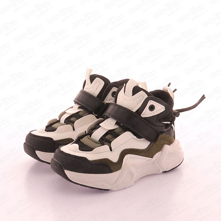 Ботинки Pasito утепленные в спортивном стиле с черными вставками белые - фото 360