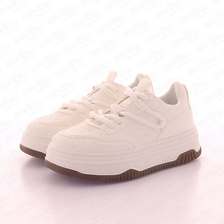 Полуботинки TIBURON в спортивном стиле на шнуровке белые - фото 360