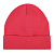 Шапочка трикотажная однотонная  с отворотом малиновая 