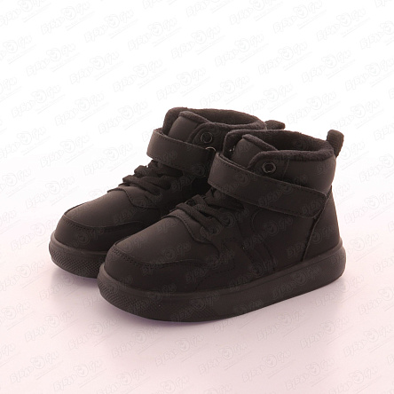 Ботинки демисезонные Pasito утепленные в спортивном стиле черные - фото 360