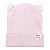 Шапка Lanson Kids демисезонная в рубчик с ушками розовая