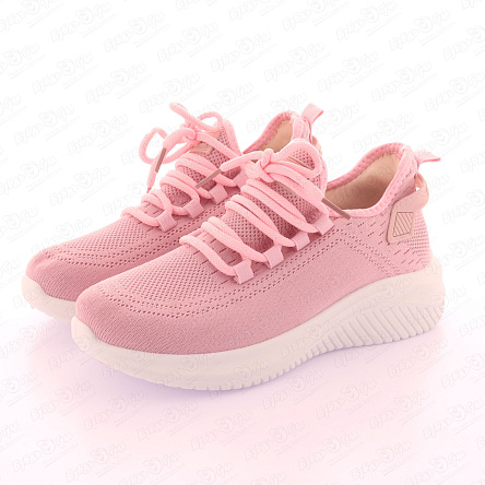 Кроссовки Barbaris на шнуровке легкие розовые - фото 360