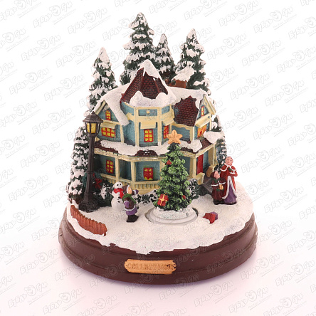 Сувенир новогодний Lanson Toys Коттедж с подсветкой и звуком 22см - фото 360