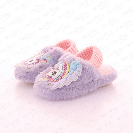 Тапочки домашние Pasito Крылатый единорог мягкие с изображением крылатого единорога разноцветные - фото 360