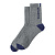 Носки Arti с синими акцентами и надписью серые