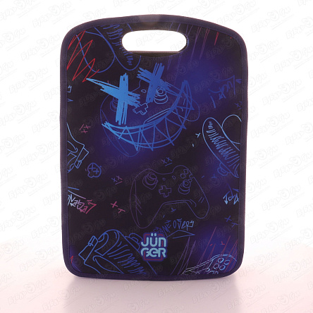 Папка JUNGER А4 Граффити 2отдела фиолетово-синяя - фото 360