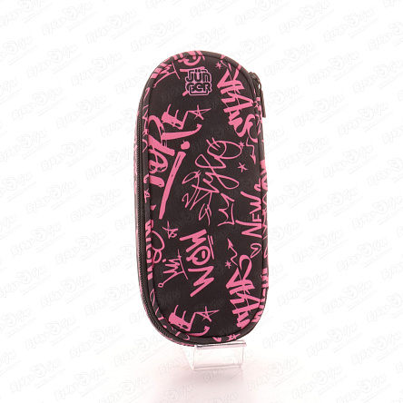 Пенал JUNGER Розовое граффити один отдел  - фото 360