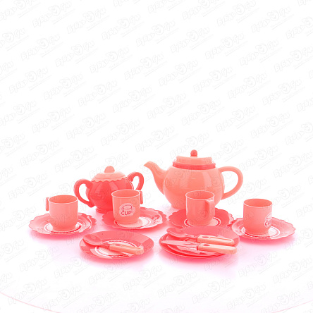 Набор посуды для чаепития Lanson Toys розовый с 3лет - фото 360