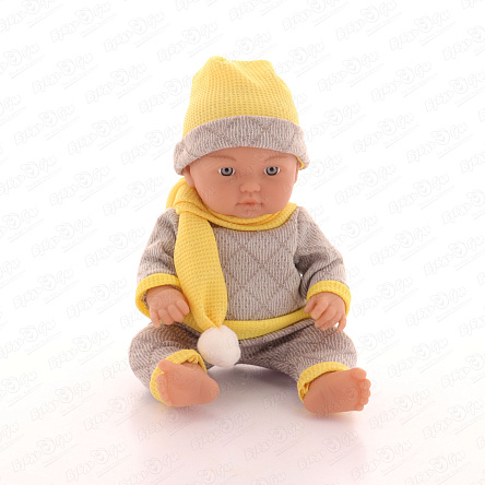 Пупс Lanson Toys в костюмчике с желтым шарфом 30см - фото 360
