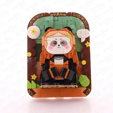 Конструктор Lanson Toys Панда с котом рамка 456дет  - фото 360