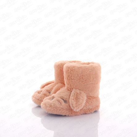 Сапожки Pasito домашние с мордочкой щенка розовые - фото 360