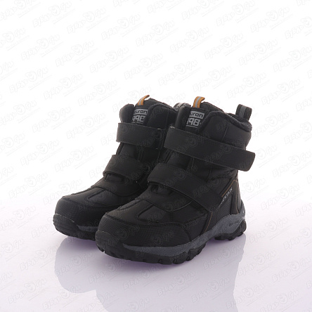 Сапоги сноубутсы TIBURON утепленные высокие на двойной липучке черные - фото 360