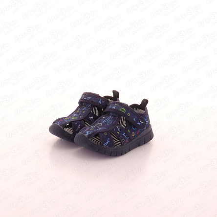 Сандалии Pasito с принтом далекий космос синие - фото 360