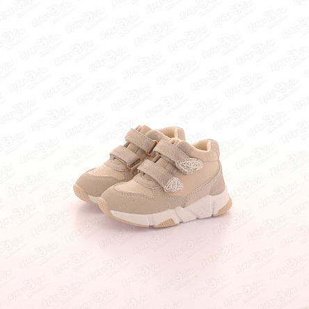 Ботинки Pasito с крыльями бабочки на липучках золотые - фото 360