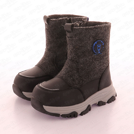 Валенки PASITO на замке со светоотражателями серые - фото 360