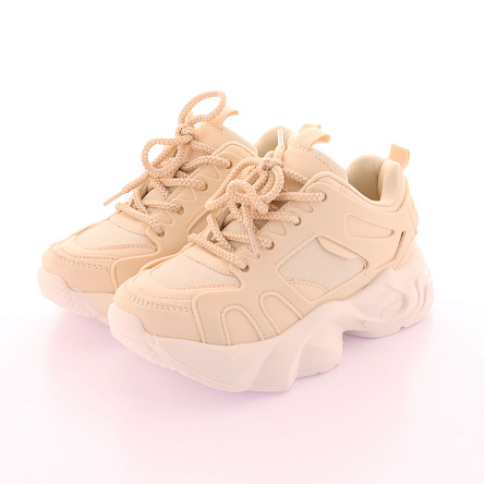 Кроссовки Barbaris с массивной подошвой и перфорацией белые - фото 360